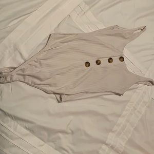 Fashion Nova Cream Bodysuit, 6